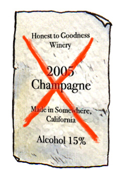 Truth in wine labels.