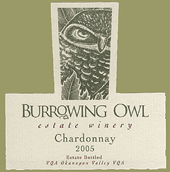 Burrowing Owl Vineyards 2005 Chardonnay  (Okanagan Valley)