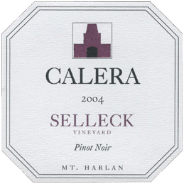 Calera Wine Company 2004 Pinot Noir, Selleck Vineyard (Mount Harlan)