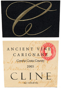 Wine:Cline Cellars 2005 Ancient Vines Carignane  (Contra Costa County)
