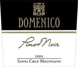 Wine:Domenico Wines 2005 Pinot Noir  (Santa Cruz Mountains)