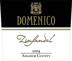 Wine:Domenico Wines 2004 Zinfandel  (Amador County)
