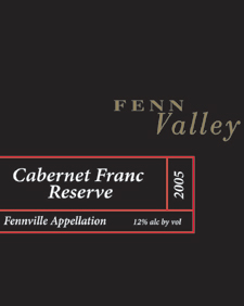 Wine:Fenn Valley Vineyards 2005 Cabernet Franc  (Fennville)