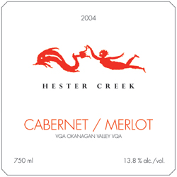 Wine:Hester Creek Estate Winery 2004 Cabernet/Merlot  (Okanagan Valley)