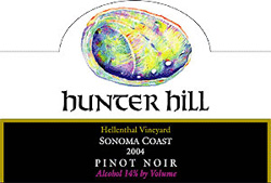 Hunter Hill Vineyard & Winery 2004 Pinot Noir, Hellenthal Vineyard (Sonoma Coast)