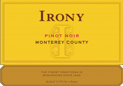 Delicato Family Vineyards 2005 Irony Pinot Noir  (Monterey)