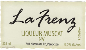Wine:La Frenz Winery NV Liqueur Muscat  (Okanagan Valley)