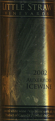 Little Straw Vineyards 2002 Auxerrois Icewine , Slamka Family Vineyard (Okanagan Valley)