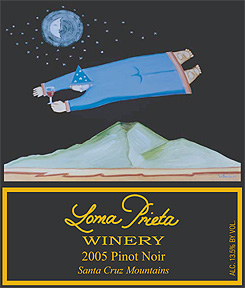 Loma Prieta Winery 2005 Pinot Noir, Saveria Vineyard (Santa Cruz Mountains)