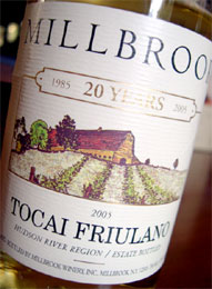 Millbrook Vineyards Tocai Friulano