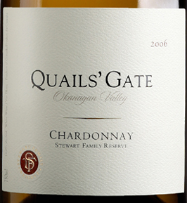 Quails' Gate Estate Winery 2006 Stewart Family Reserve Chardonnay  (Okanagan Valley)