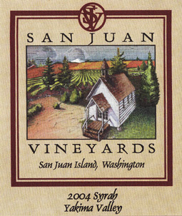 San Juan Vineyards 2004 Syrah  (Yakima Valley)