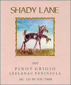 Wine:Shady Lane Cellars 2005 Pinot Grigio  (Leelanau Peninsula)