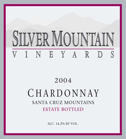 Silver Mountain Vineyards 2004 Chardonnay - Organically Grown, Estate (Santa Cruz Mountains)