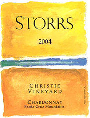 Storrs Winery 2004 Chardonnay, Christie Vineyard (Santa Cruz Mountains)