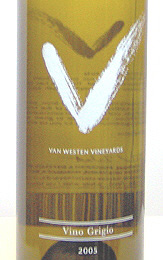 Van Westen Vineyards Vino Grigio