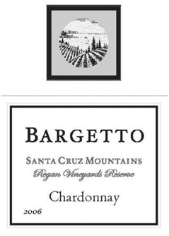 Bargetto Winery 2006 Reserve Chardonnay, Regan Vineyards (Santa Cruz Mountains)