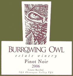 Burrowing Owl Vineyards 2006 Pinot Noir  (Okanagan Valley)