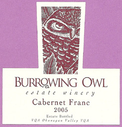 Burrowing Owl Vineyards 2005 Cabernet Franc  (Okanagan Valley)