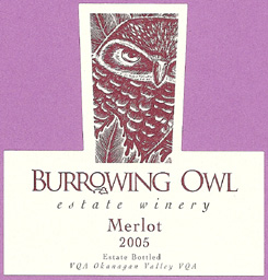 Burrowing Owl Vineyards 2005 Merlot  (Okanagan Valley)