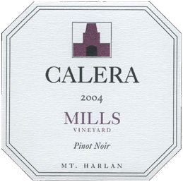 Calera Wine Company 2004 Pinot Noir, Mills Vineyard (Mount Harlan)