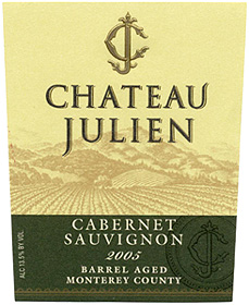 Chateau Julien Wine Estate 2005 Barrel Aged Cabernet Sauvignon  (Monterey County)