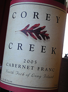 Corey Creek Vineyards 2005 Cabernet Franc  (North Fork of Long Island)