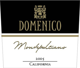 Domenico Wines 2005 Montepulciano  (California)