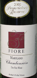 Fiore Winery 2004 Chambourcin Proprietor's Reserve  (Maryland)