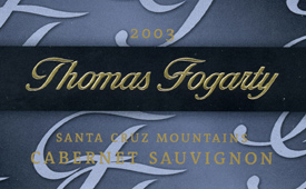Thomas Fogarty Winery 2003 Cabernet Sauvignon  (Santa Cruz Mountains)