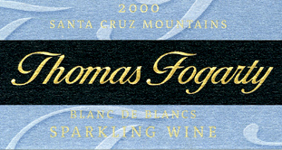 Thomas Fogarty Winery 2000 Blanc de Blancs  (Santa Cruz Mountains)