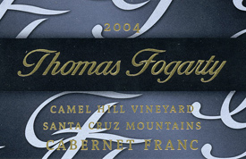 Thomas Fogarty Winery 2003 Cabernet Franc, Camel Hill Vineyard (Santa Cruz Mountains)