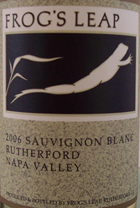 Frog's Leap 2006 Sauvignon Blanc  (Rutherford)