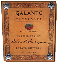Wine:Galante Vineyards 2003 Cabernet Sauvignon, Red Rose Hill (Carmel Valley)
