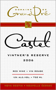 Domaine de Grand Pré 2006 Castel Vintner's Reserve  (Nova Scotia)