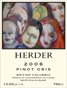 Wine:Herder Winery & Vineyards 2006 Pinot Gris  (British Columbia)