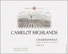 Wine:Highland Estates - Kendall Jackson Vineyard Estates 2005 Chardonnay, Camelot Highlands (Santa Maria Valley)