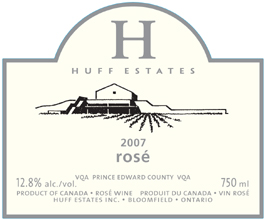 wine Huff Estates 2007 Rosé  (Prince Edward County)