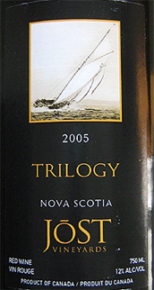 Wine:Jost Vineyards 2005 Trilogy  (Nova Scotia)