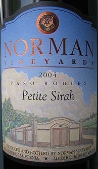 Norman Vineyards 2004 Petite Sirah  (Paso Robles)