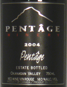 Pentage Wines 2004 Pentâge, Vista View Vineyard (Okanagan Valley)