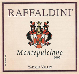 Wine:Raffaldini Vineyards and Winery 2005 Montepulciano  (Yadkin Valley)