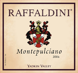 Wine: Raffaldini Vineyards and Winery 2006 Montepulciano, Estate (Yadkin Valley)