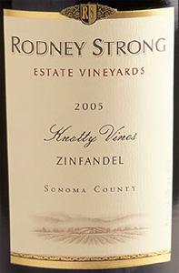 Rodney Strong Vineyards 2005 Knotty Vines Zinfandel, Estate (Sonoma County)