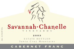 Wine:Savannah-Chanelle Vineyards 2003 Cabernet Franc, Estate (Santa Cruz Mountains)