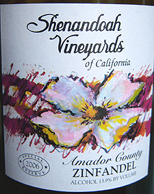 Shenandoah Vineyards (CA) 2006 Zinfandel Special Reserve  (Amador County)