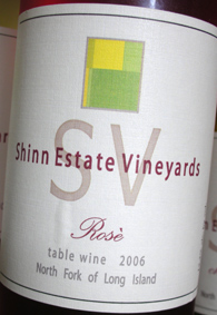 Wine:Shinn Estate Vineyards 2006 Rosé, Estate (North Fork of Long Island)