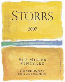 Storrs Winery 2007 Chardonnay, Stu Miller Vineyard (Santa Cruz Mountains)