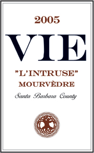 VIE Winery 2005 “L’Intruse” Mourvedre  (Santa Barbara County)
