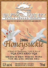 wine Waupoos Estates Winery 2006 Honeysuckle  (Ontario)